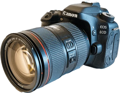 Spiegelreflexkamera Canon EOS 80D mit Zoomobjektiv